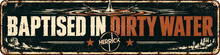 Herrick “Rusty Halo” Bumper Sticker 2-Pack – Baptised In Dirty Water + Not Every Halo Shines