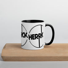 Herrick Logo Wrap Around glossy Mug with Color Inside