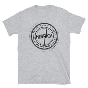 NEW "Country Soul On The Rocks" Short-Sleeve Unisex Herrick T-Shirt -Black Logo